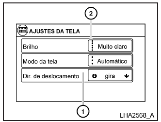 Operação da tela sensível ao toque