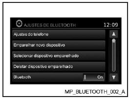 Conectando o Bluetooth® audio