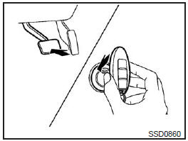 Descarga da bateria da chave inteligente NISSAN