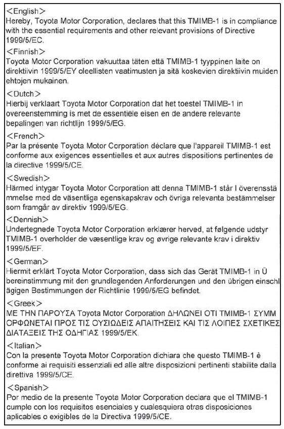 Certificados do sistema imobilizador do motor (veículos com sistema de chave inteligente para entrada e arranque)