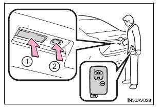 Função de entrada (veículos com sistema de chave inteligente para entrada e arranque)