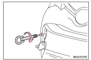 Procedimento para o reboque de emergência