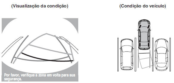 Ecrã de Monitorização da Traseira do Veículo*