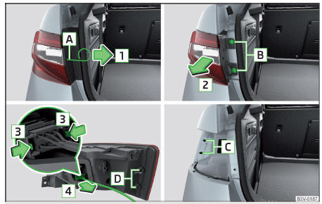 Fig. 367 Desmontar lâmpada / retirar conector