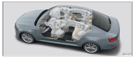 Fig. 8 Airbags insuflados com gás