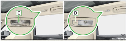 Fig. 57 Luz interior traseira: Variante 2 / Variante 3