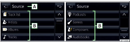 Fig. 185 Infotainment Swing: Base de dados multimídia