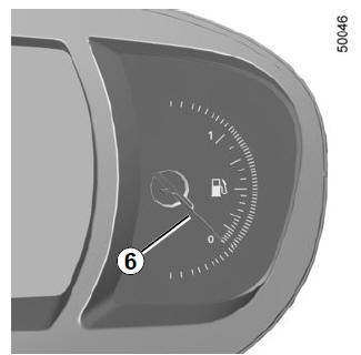 Indicador do nível de combustível 6