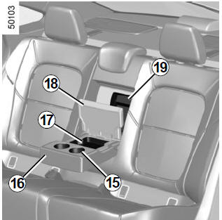 Apoio de braço central traseiro 16